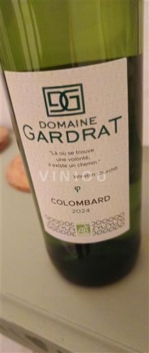 Akvitanska in Charentes Šarentec Domaine Gardrat Colombard 2024