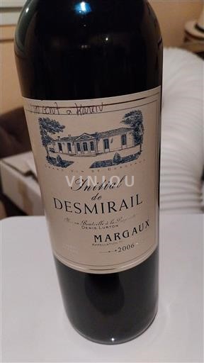 Bordeaux Margaux Desmirail Initial de Desmirail 2006