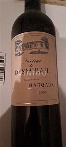 Burdeos Margaux Desmirail Initial de Desmirail 2006