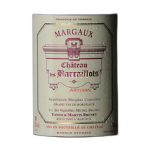 Burdeos Margaux Château Baraillots 2018