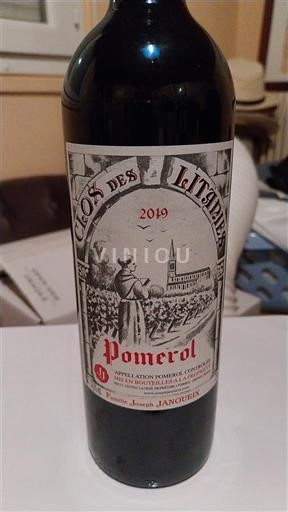 Bordeaux Pomerol Clos des Litanies 2019