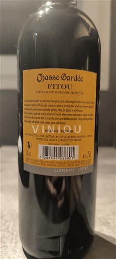 Languedoc Fitou Chasse Gardée Neročník