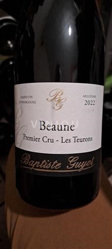 Burgundi Beaune Premier Cru Baptiste Guyot Premier Cru - Les Teurons 2022