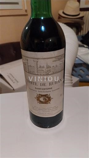 Bordeaux Saint-Estèphe Comte de Ruhan 1978