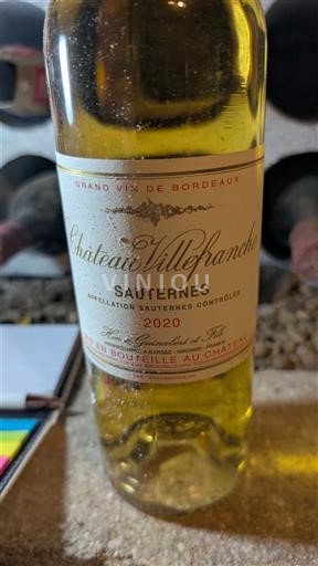 Bordeaux Sauternes Château Villefranche 2020