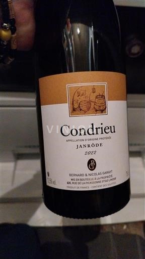 Thung lũng Rhône Condrieu Bernard & Nicolas Garat Janrode 2022