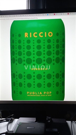 Vinos Blanc sec Riccio Puglia Pop 2024 Italia Apulia Vinos de Apulia IGT
