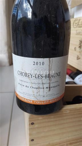 Bourgogne Chorey-lès-beaune Domaine Tollot-Beaut Pièce du Chapitre-Monopole 2010