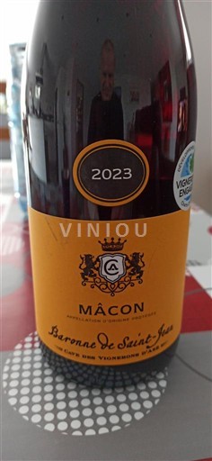 Bourgogne Mâcon og mâcon-landsbyer Baronne de Saint-Jean 2023