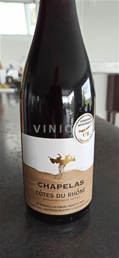 Rhônen laakso Côtes-du-rhône Chapelas 2024