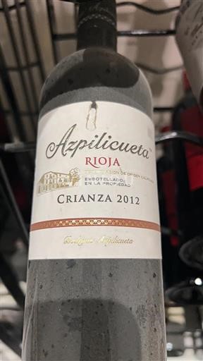 La Rioja rioja Azpilicueta Crianza 2012