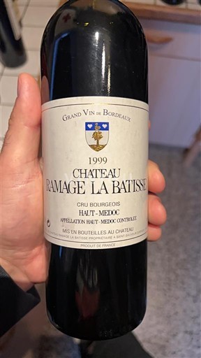 Bordeaux Haut-Médoc Cru Bourgeois Château Ramage La Batisse 1999