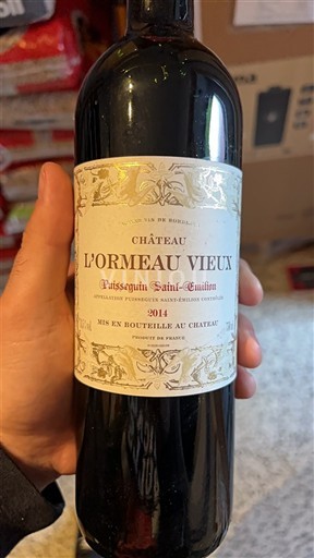 Bordeaux Puisseguin-saint-émilion Château L'Ormeau Vieux 2014