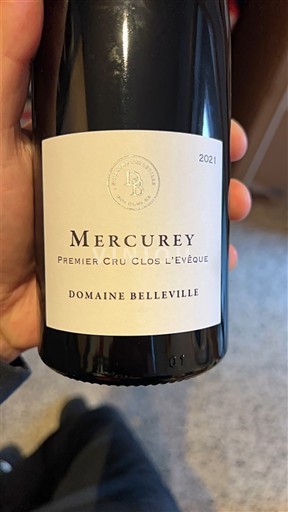 Borgoña Mercurey Premier Cru Domaine Belleville Premier Cru Clos L'Evêque 2021