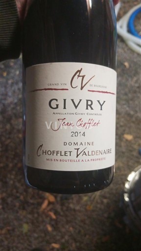 Borgogna Givry Domaine Chofflet-Valdenaire Jean Chofflet 2014