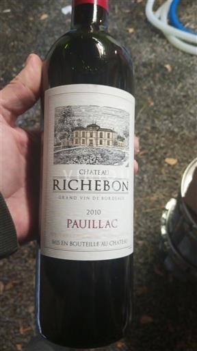 Bordeaux Pauillac Château Richebon 2010