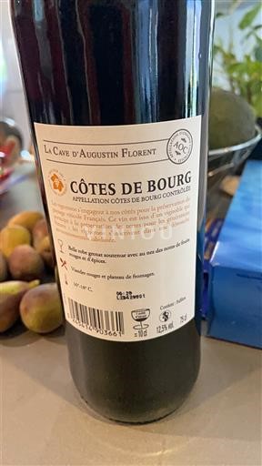 Bordeaux Côtes-de-bourg La Cave d’Augustin Florent 2023