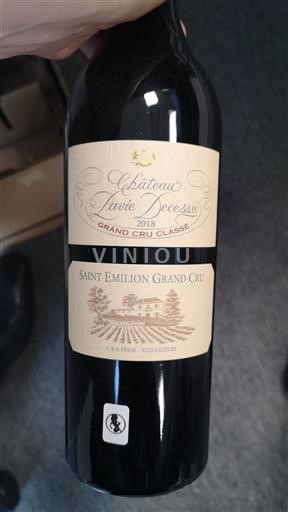 Bordeaux Saint-Émilion Grand Cru Grand Cru Classé Château Pavie Decesse 2018