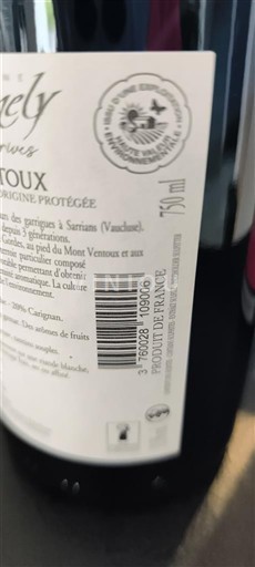 Rhône Valley Ventoux Vignobles Vellas 2023 Non-Vintage