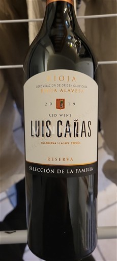 La Rioja Rioja Luis Cañas Selección de la Familia 2019