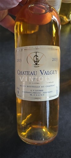 Bordéus Sauternes Château Valguy 2013