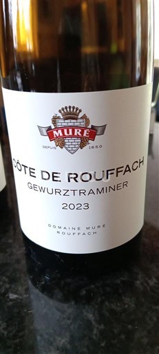 Alsace Not Specified Domaine Muré Côte de Rouffach Gewurztraminer 2023