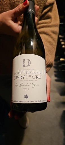 Bourgondië Givry Premier Cru Domaine Desvignes Les Grandes Vignes 2022