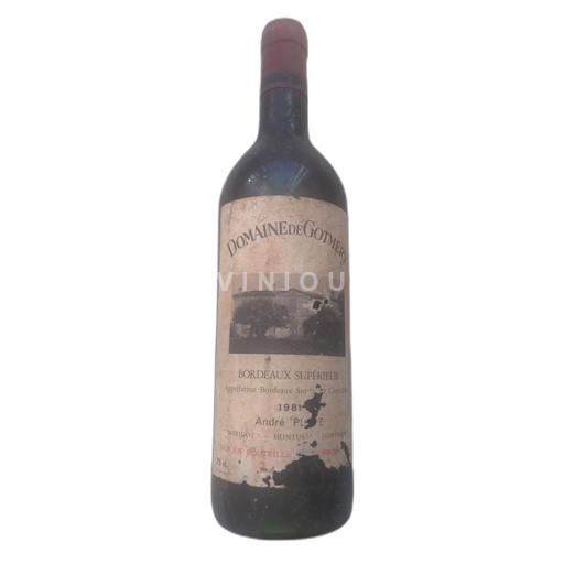Bordeaux Bordeaux Supérieur Domaine de Gotmery 1981