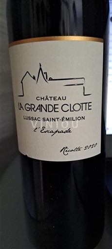 Bordeaux Lussac-saint-émilion Château La Grande Clotte l'Escapade 2021