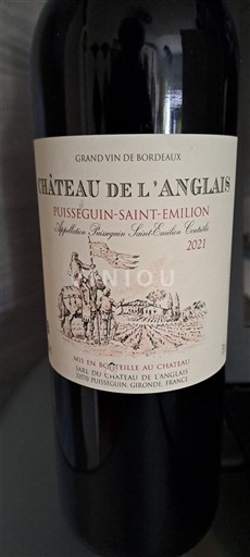 Bordeaux Puisseguin-saint-émilion Château L'Anglais 2021