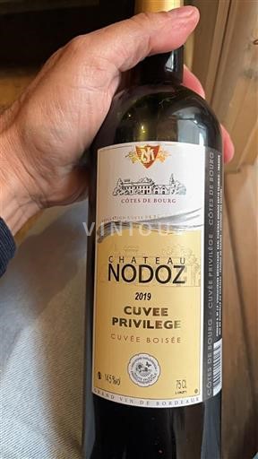 Bordeaux Côtes-de-bourg Château Nodoz Privilège 2019
