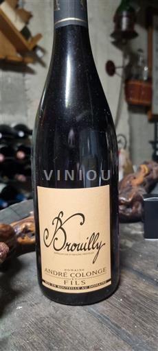 Beaujolais Brouilly Domaine André Colonge et Fils 2021
