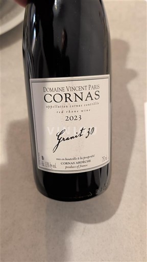 Rhônedalen Cornas Vincent Paris Granit 30 2023