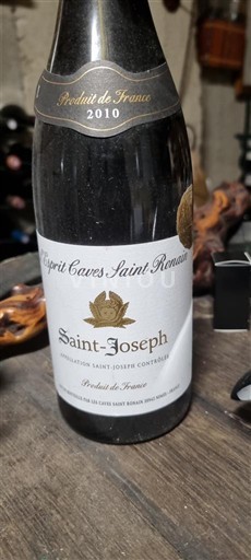 Rhône Valley Saint-Joseph Esprit Caves Saint Romain 2010