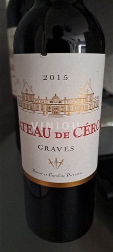 Bordéus Graves Château Cérons 2015