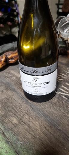 Burgundi Chablis Premier Cru Domaine Fils & Fils Montmains 2022