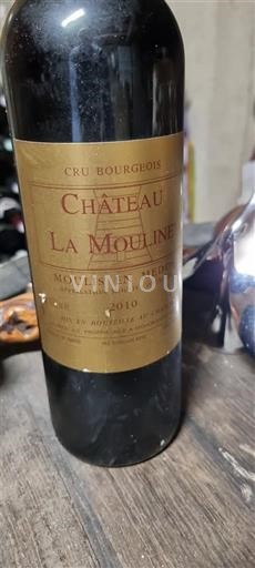Bordeaux Moulis-en-Médoc Cru Bourgeois Château La Mouline 2010
