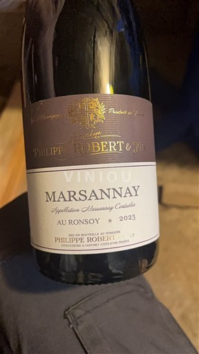 Borgogna Marsannay Domaine Philippe Robert & Fils Au Ronsoy 2023