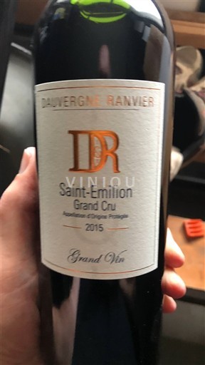 Bordeaux Saint-Émilion Grand Cru Grand Cru Dauvergne Ranvier 2015