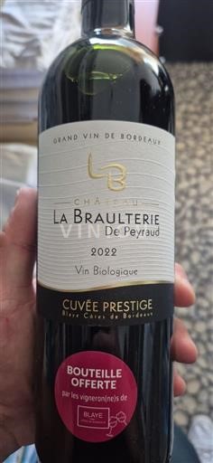 Bordeaux Blaye-Côtes-de-Bordeaux Château La Braulterie de Peyraud Prestige 2022