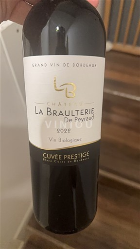 Bordeaux Blaye-Côtes-de-Bordeaux Château La Braulterie de Peyraud Prestige 2022