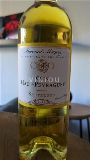 Bordeaux Sauternes Premier Grand Cru Classé Clos Haut-Peyraguey 2017