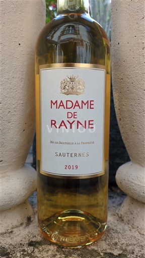 Bordeaux Sauternes Château Rayne Vigneau Madame de Rayne 2020