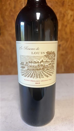 Bordeaux Saint-Émilion Grand Cru Grand Cru La Réserve de Louis 2019