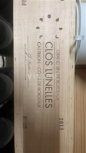 Bordeaux Castillon-côtes-de-bordeaux Clos Lunelles 2015