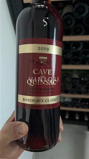 Bordeaux Bordeaux clairet Cave de Quinsac 2019