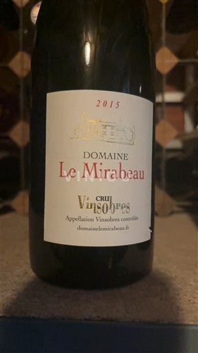 Rhône Valley Vinsobres Domaine Le Mirabeau 2015