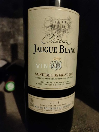 Bordeaux Saint-Émilion Grand Cru Grand Cru Château Jaugue Blanc 2018
