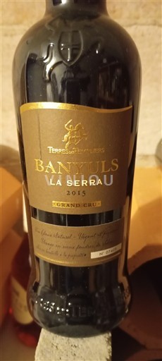 Roussillon Banyuls Grand Cru Grand Cru Terres des Templiers La Serra 2015