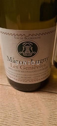 Borgogna Mâcon e Mâcon-Villages Lugny Les Genièvres 2024